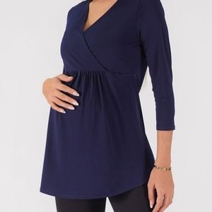 Navy Blue Maternity Top - Size XL